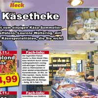 Frischer Käse bei Heck